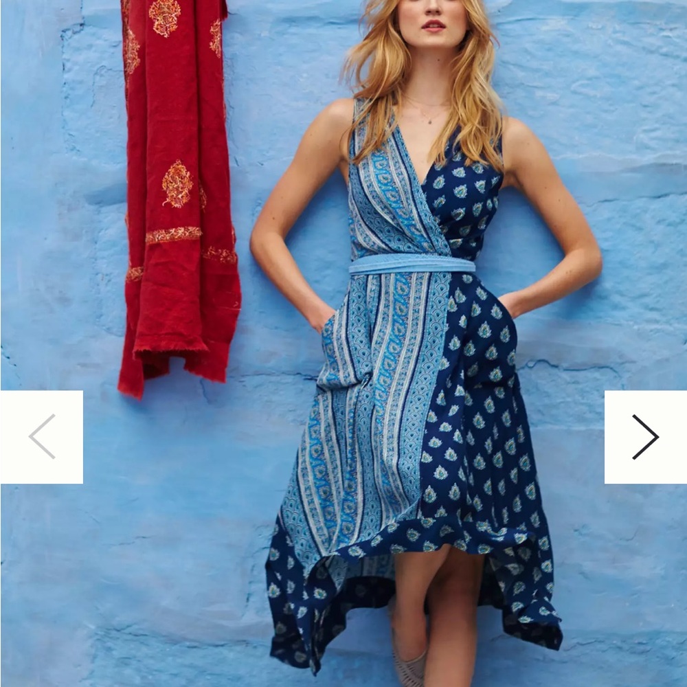 Anthropologie Maeve Eclipsed Wrap Dress 6